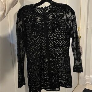 Isabel Marant Black Lace Top